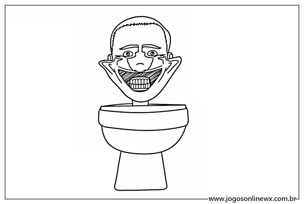 Skibidi Toilet Smile Coloring Em Jogos Online Wx