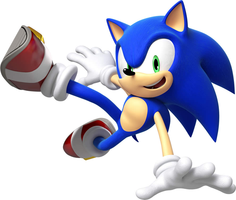 molde colorido do sonic 1