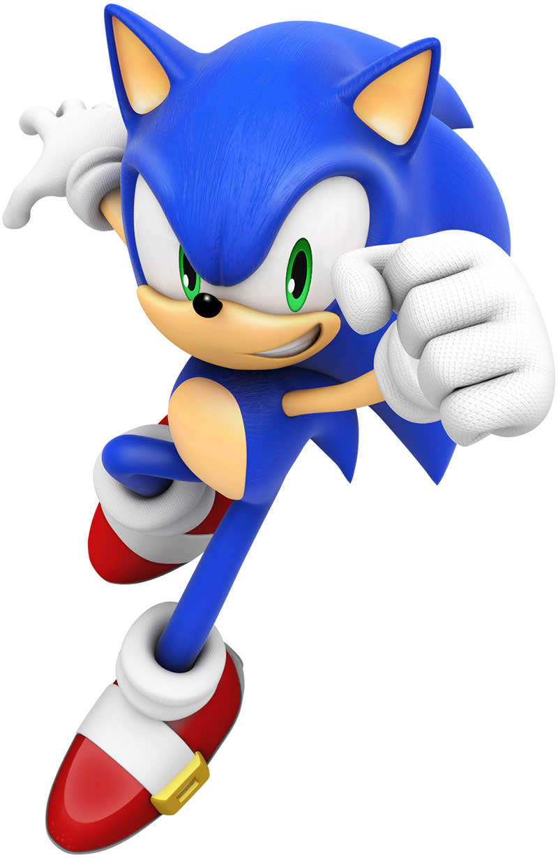 molde colorido do sonic 10