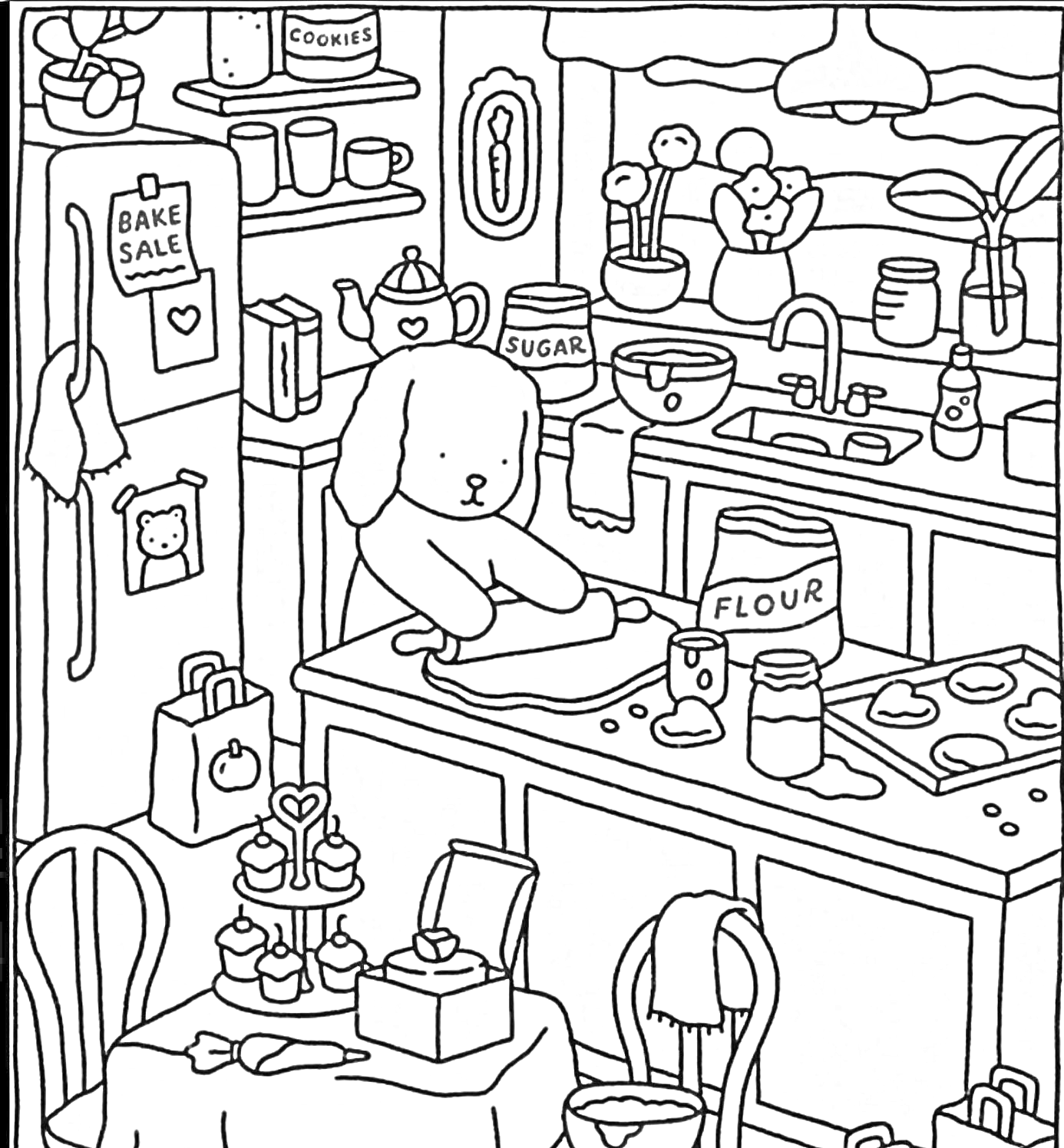 Bobbie goods in the kitchen para Colorir