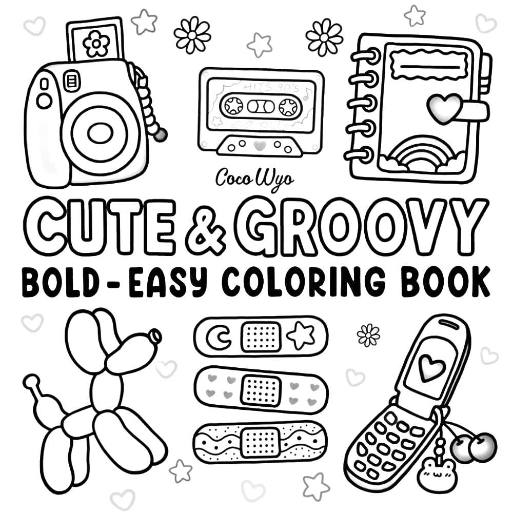 Cute & Groovy para Colorir