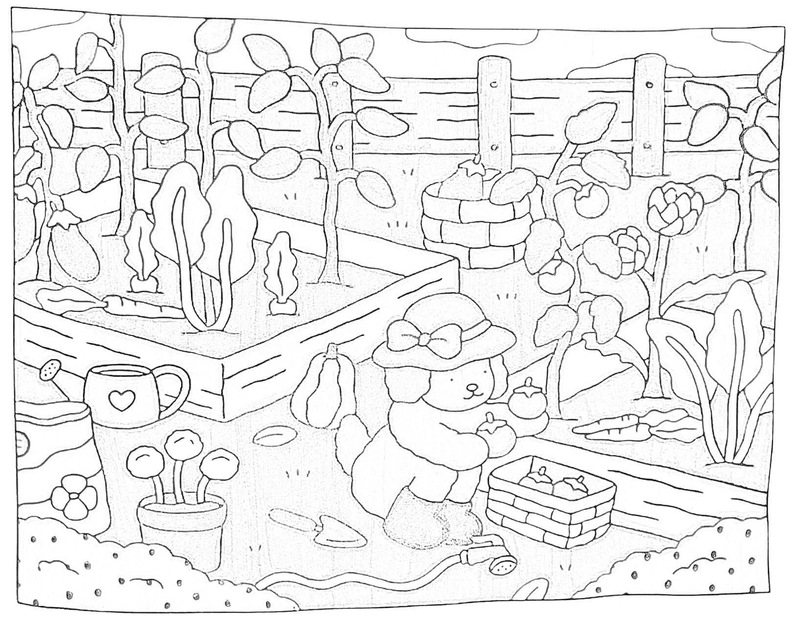 Bobbie Goods Gardening para Colorir