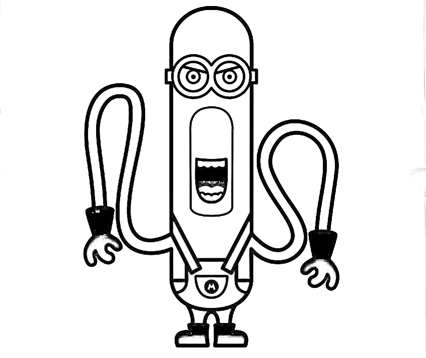 MEGA MINION TIM para Colorir