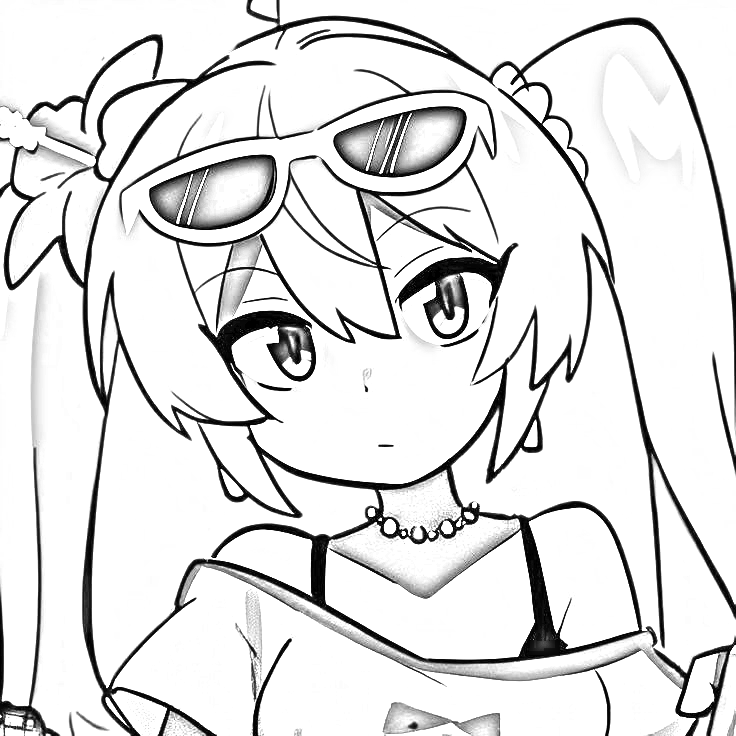 Brazilian Miku icon para Colorir