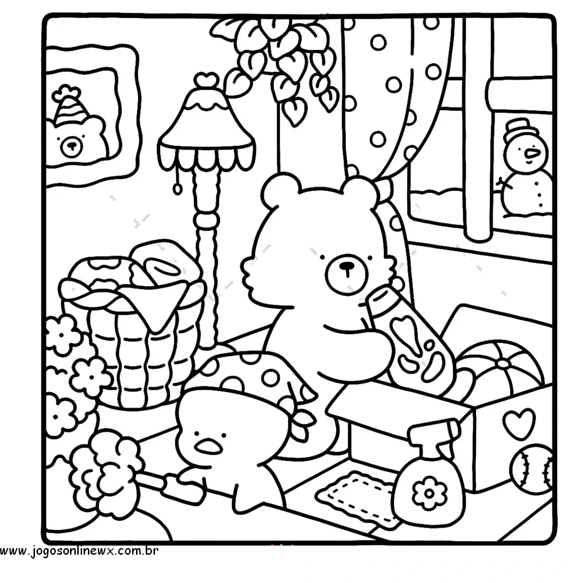 Coloriage Comfy Days 6