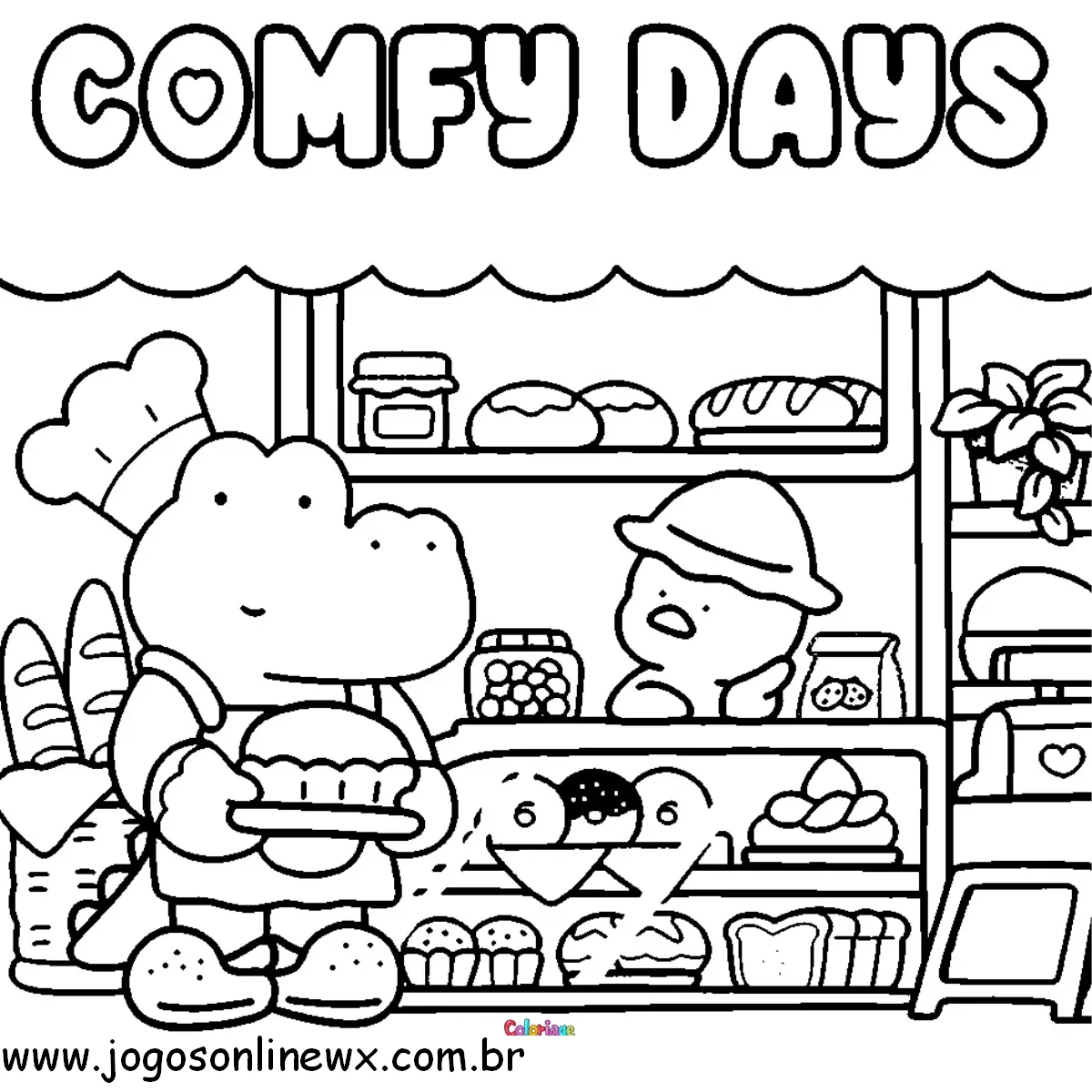 Coloriage Comfy Days 7