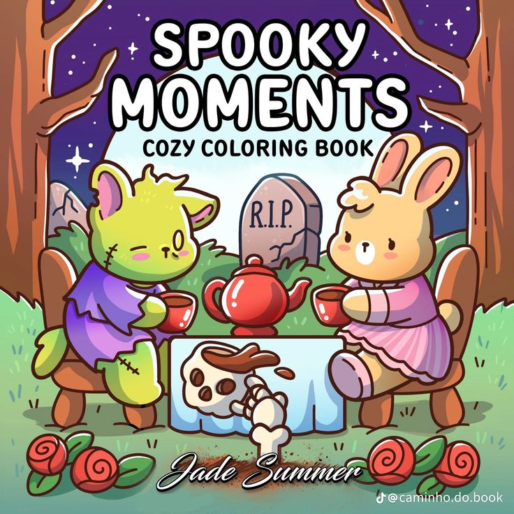 Spooky Moments Cozy Coloring Book Free