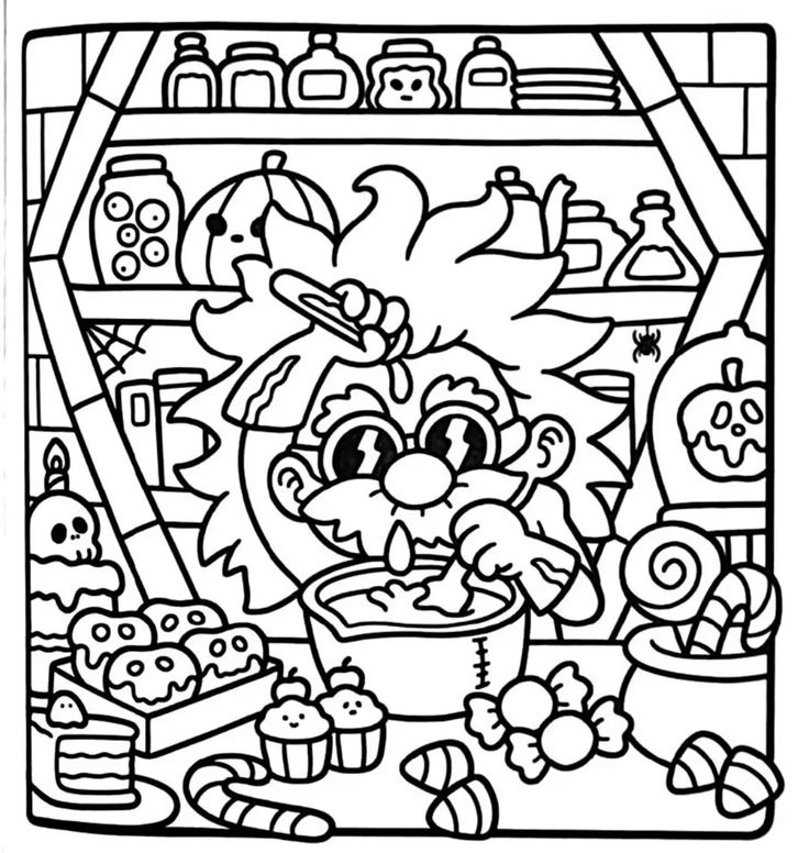 Spooky Cutie #2 Coloring Book