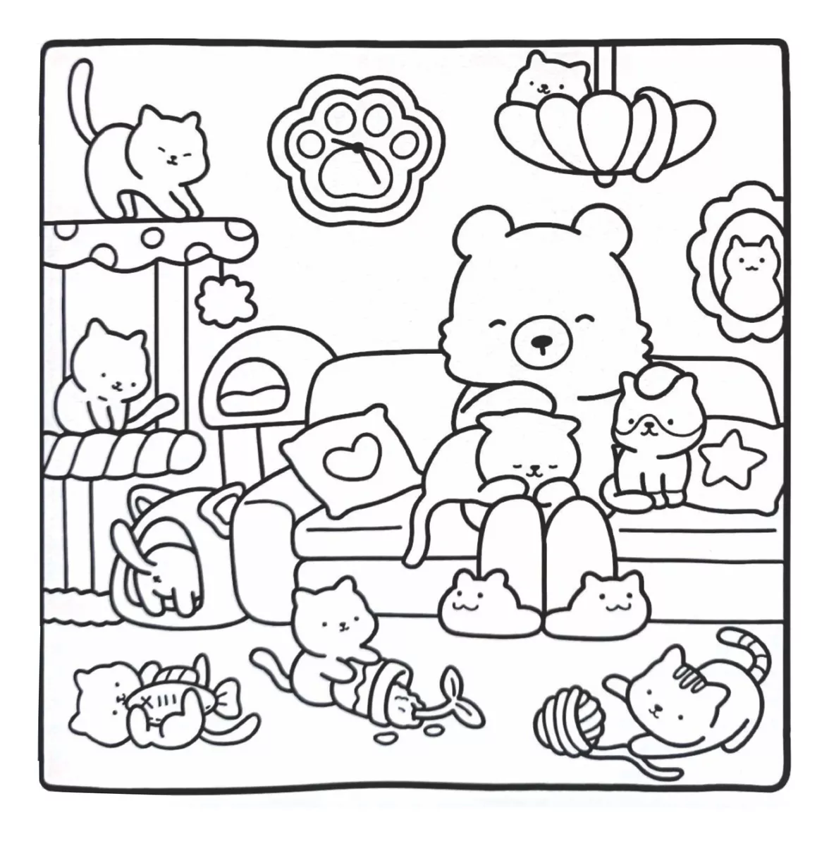 Cozy Friends: #4 Coloring Book