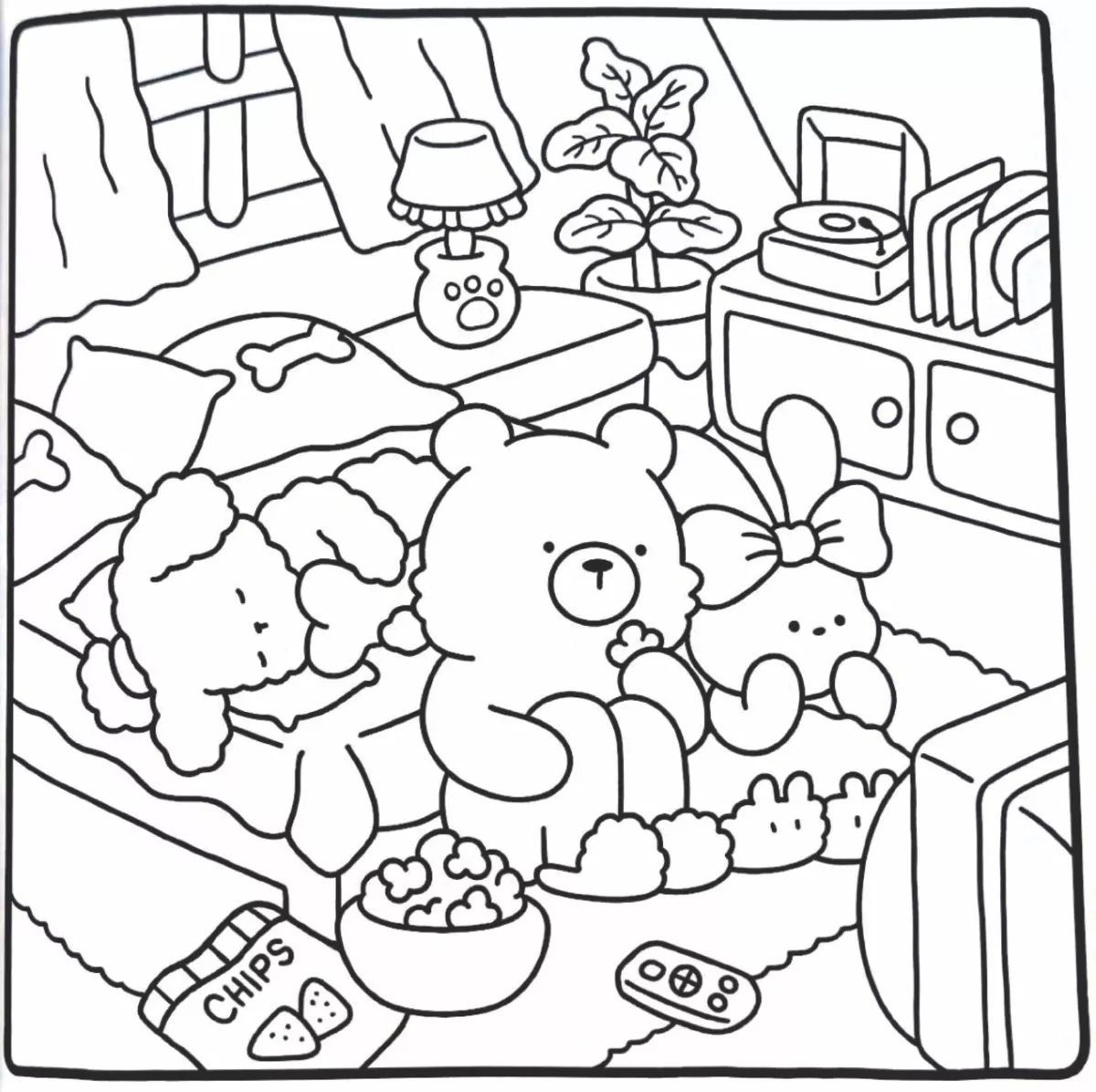 Cozy Friends: #3 Coloring Book