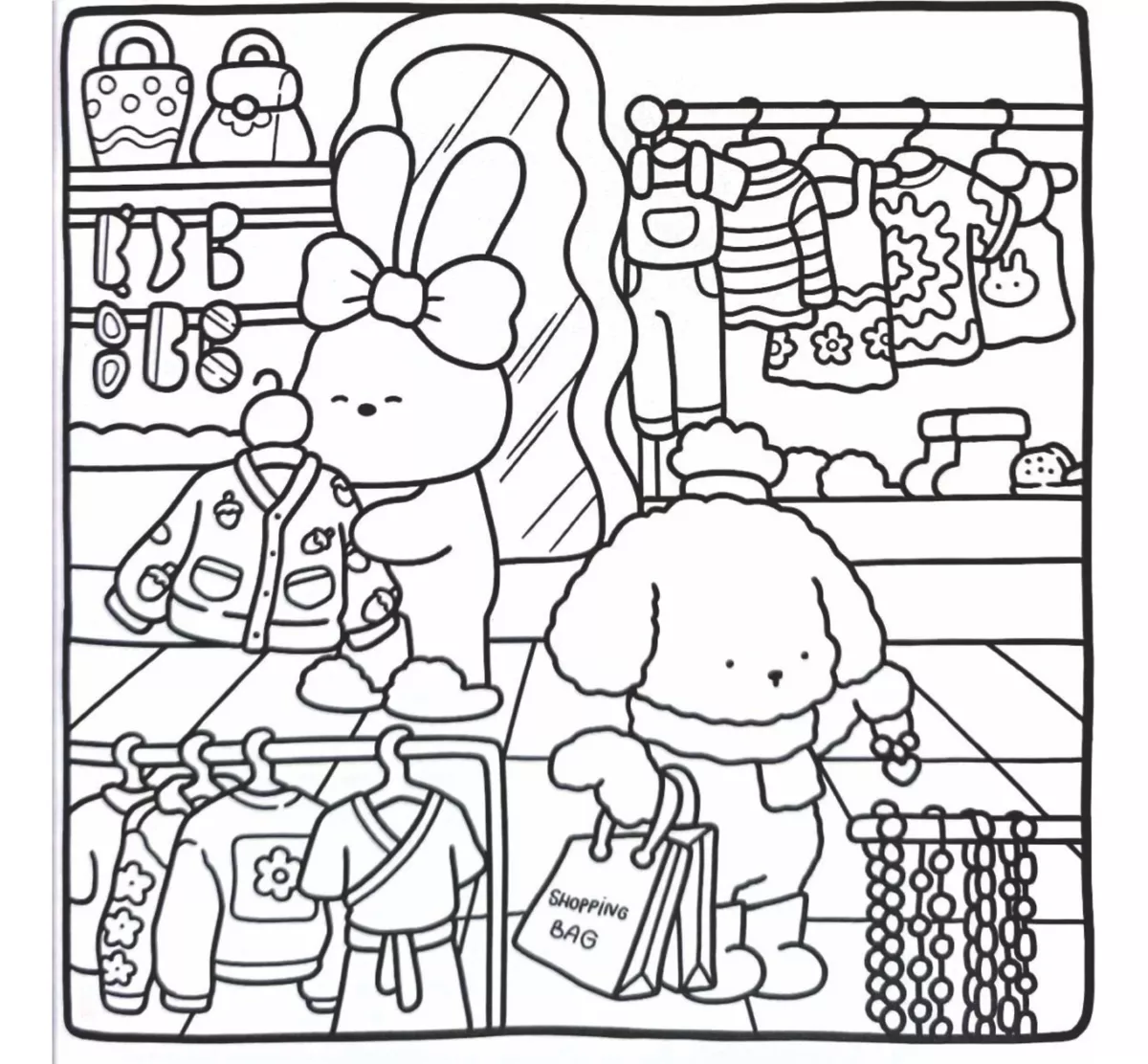 Cozy Friends: #6 Coloring Book