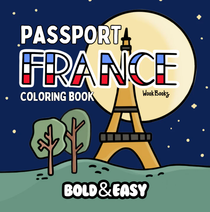 Passport Series: France Coloring Book & Reusable Protective Sheet