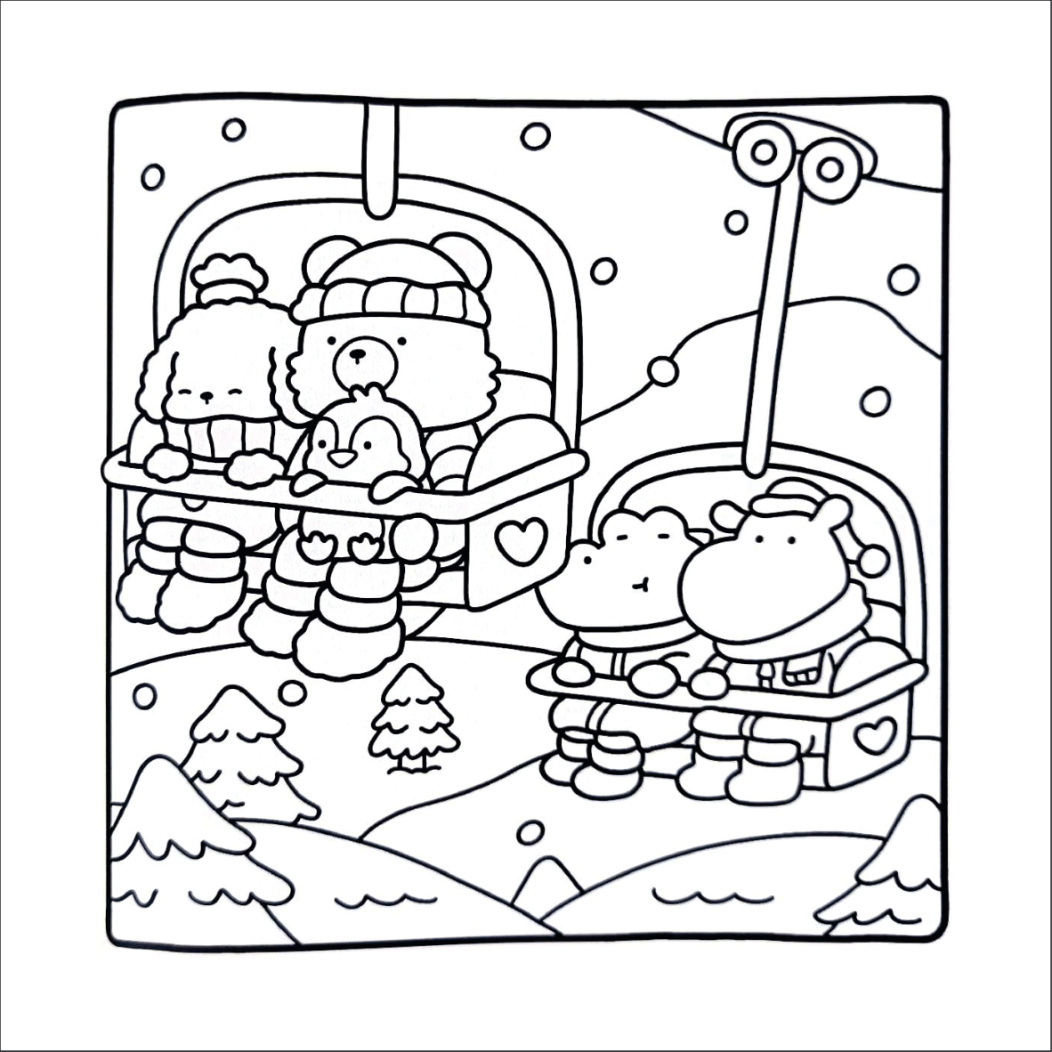 Cozy Friends: #2 Coloring Book