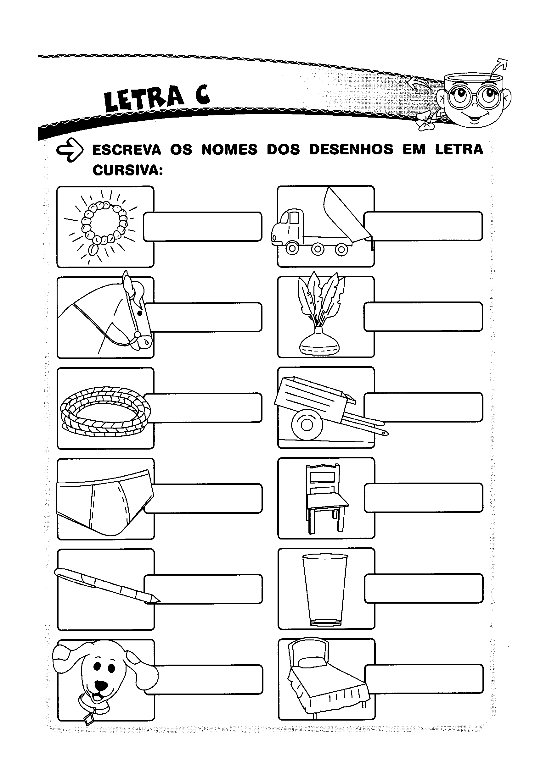 Efai3101 Alfabetizacao Ortografia Letra C Escrita