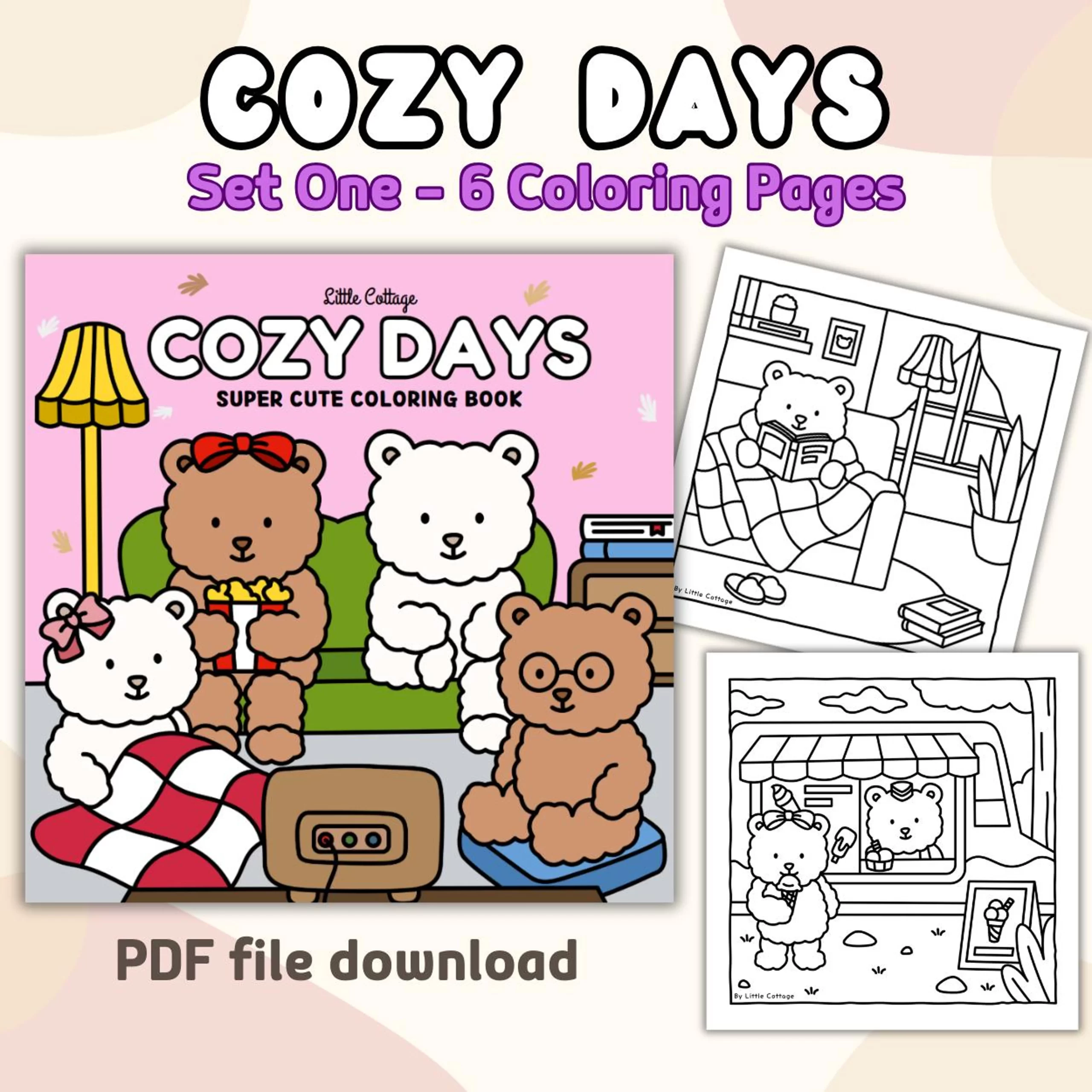 Cozy Days Coloring Book