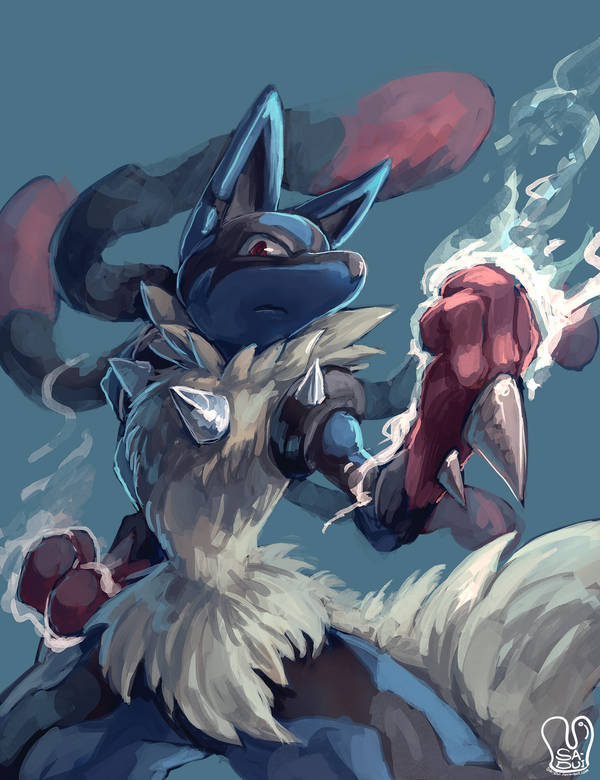 Pokemon Mega Lucario By Sa Dui D8Lejbo 375W