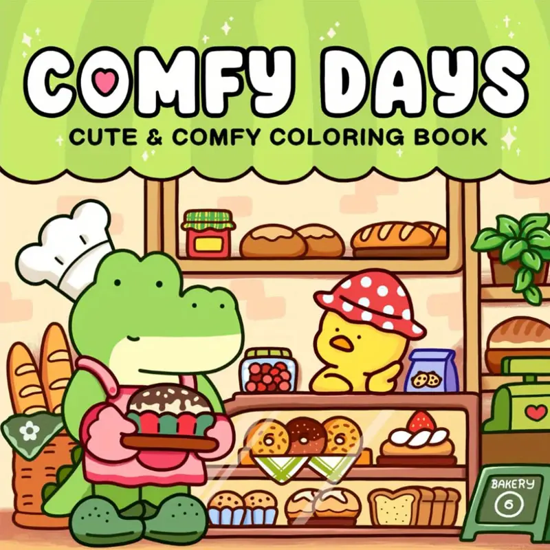 Livro de Colorir Comfy Days, Edição Deluxe