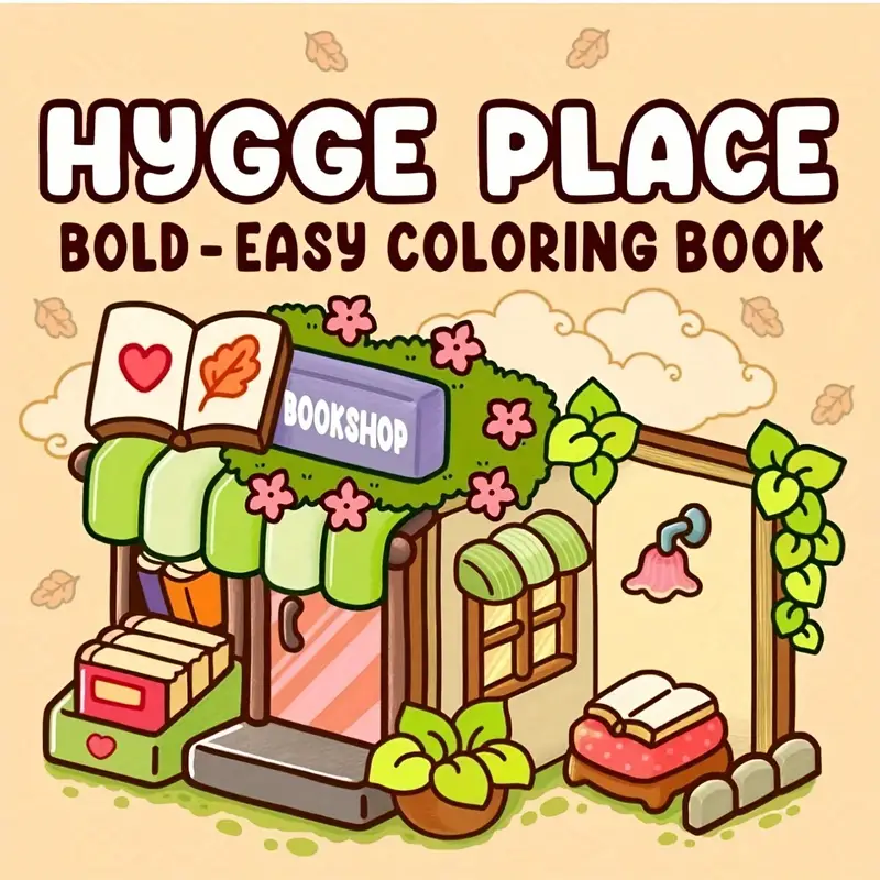 Livro de Colorir para Adultos Hygge Place