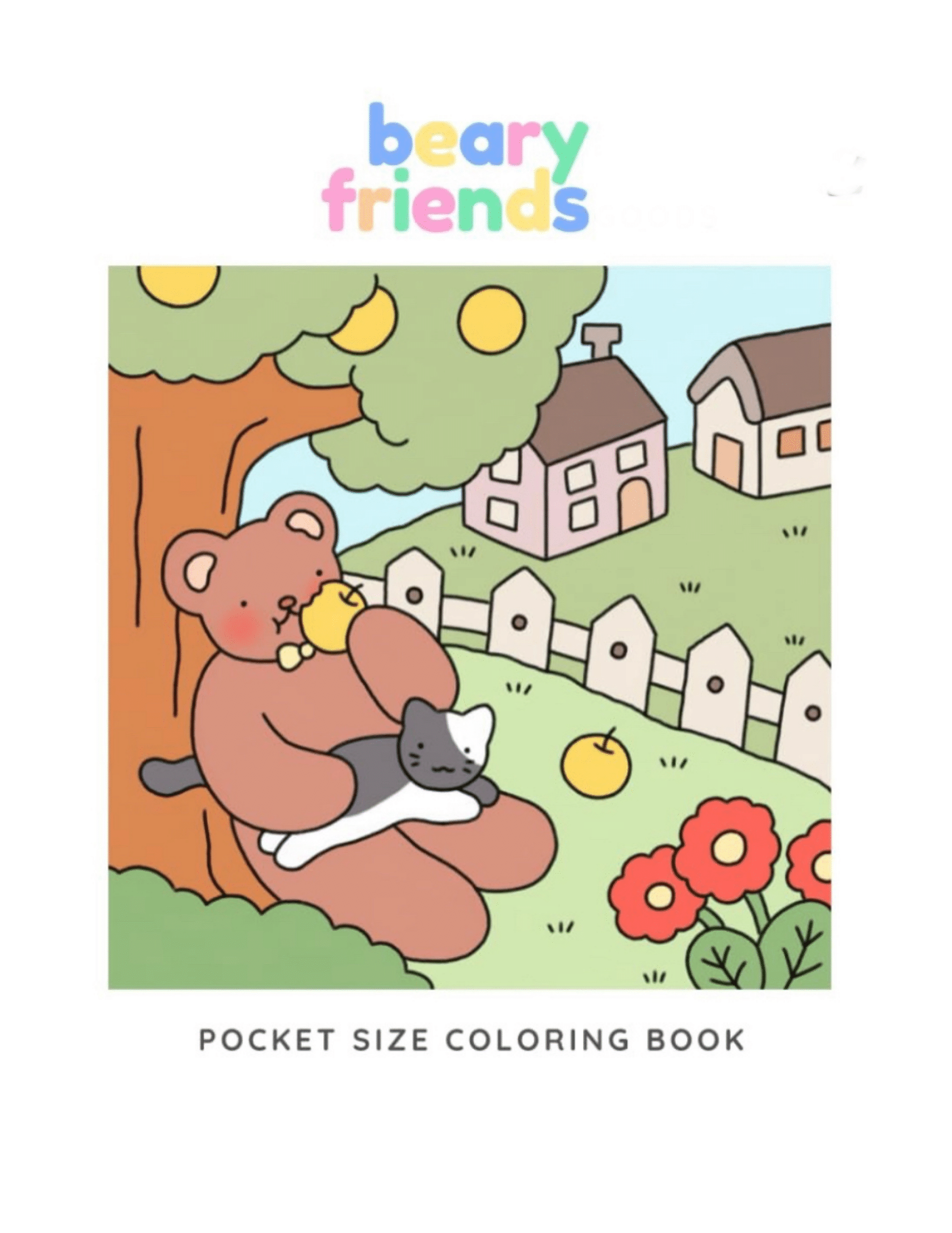 Beary Friends Cats PDF Coloring Pages