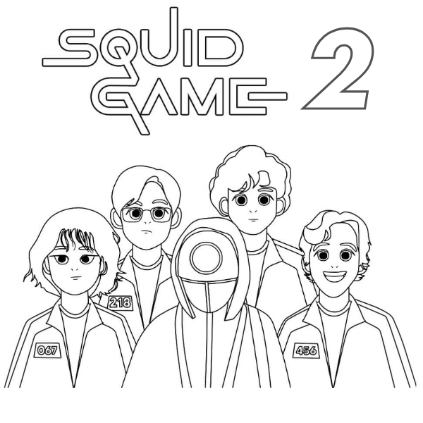 Desenhos para colorir do Squid Game 2