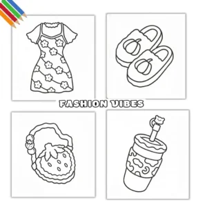 Fashion Vibes coloring pages