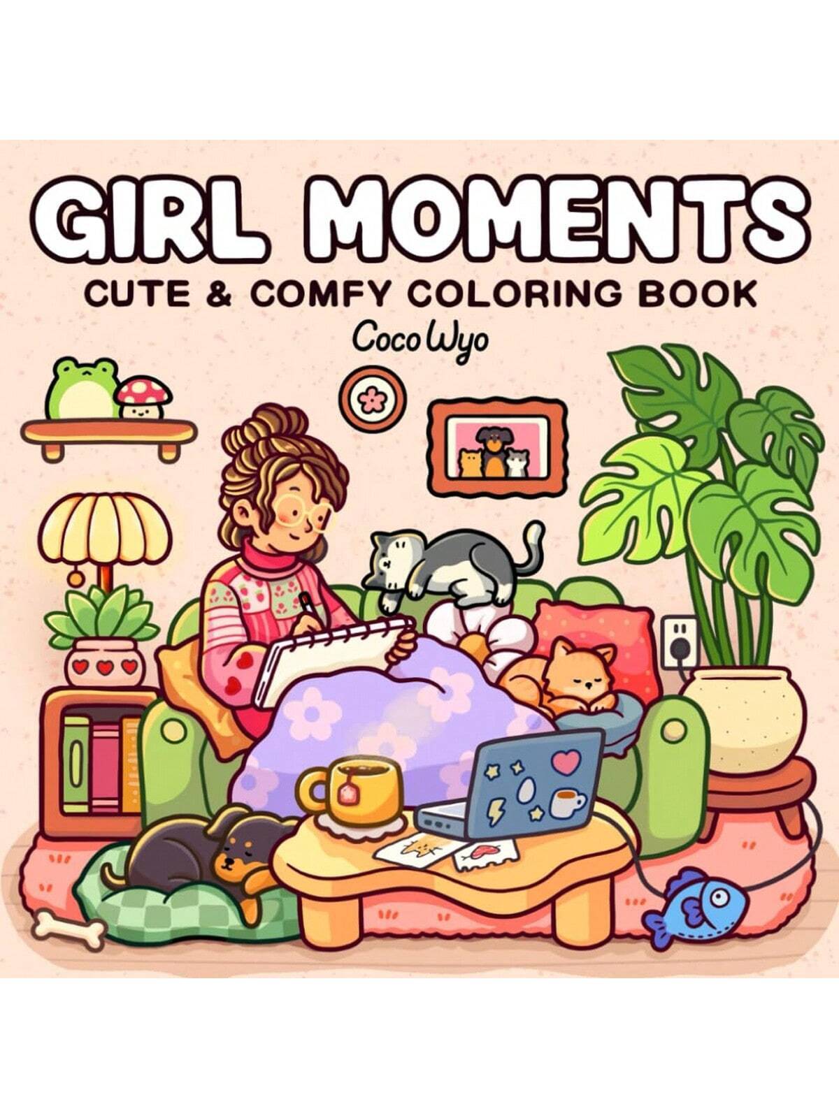 Momentos da Garota: Livro de Colorir