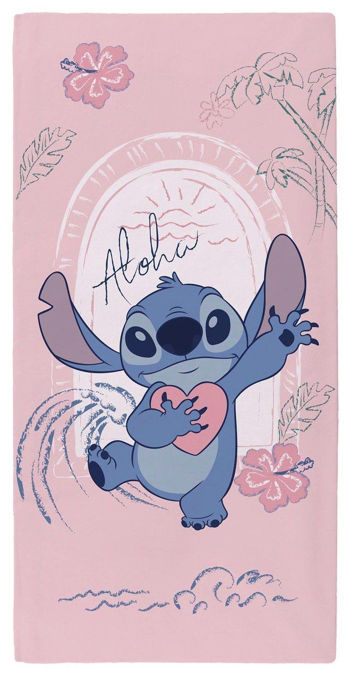 Stitch Disney Towel – Pink