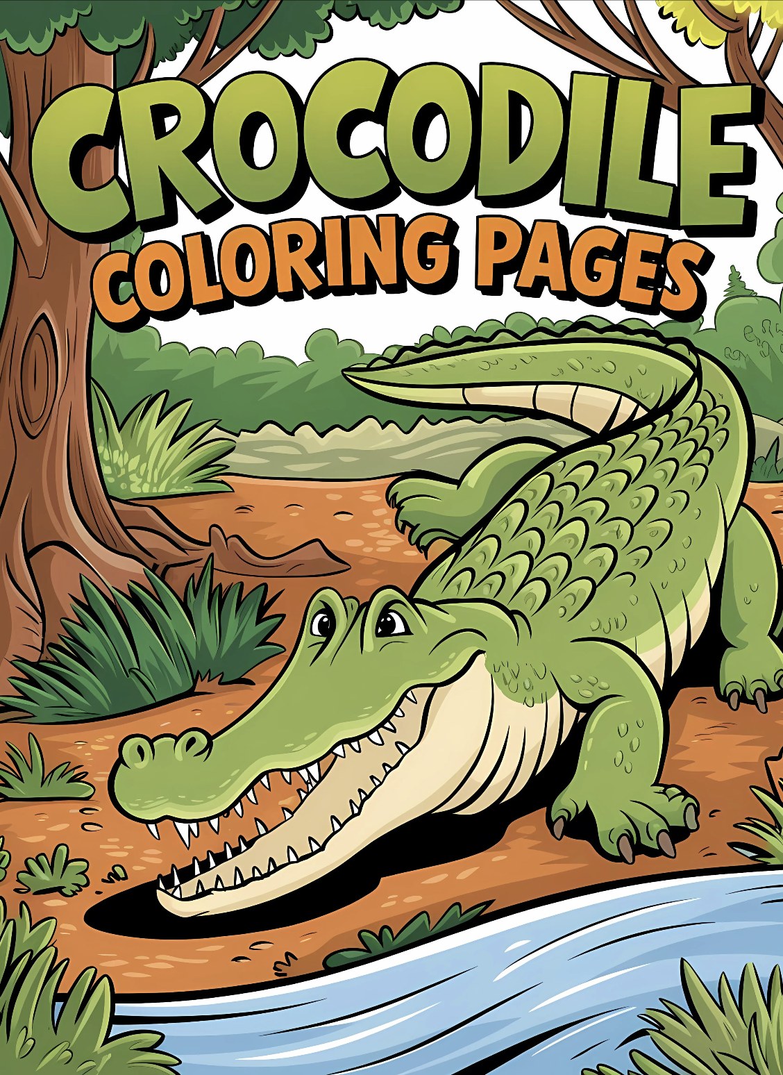 Free Crocodile Coloring Pages