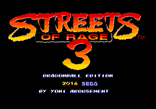 Streets of Rage 3: Dragon Ball Edition (Genesis) Romhack