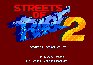 Streets of Rage 2: Mortal Kombat CX (Genesis) Romhack