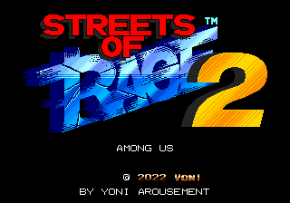 Streets of Rage 2: Among Us (Genesis) Romhack