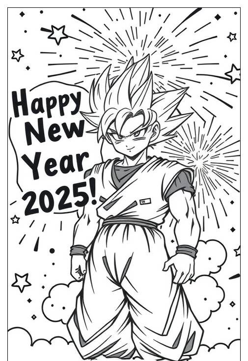 Goku 2025 Happy New Year 3