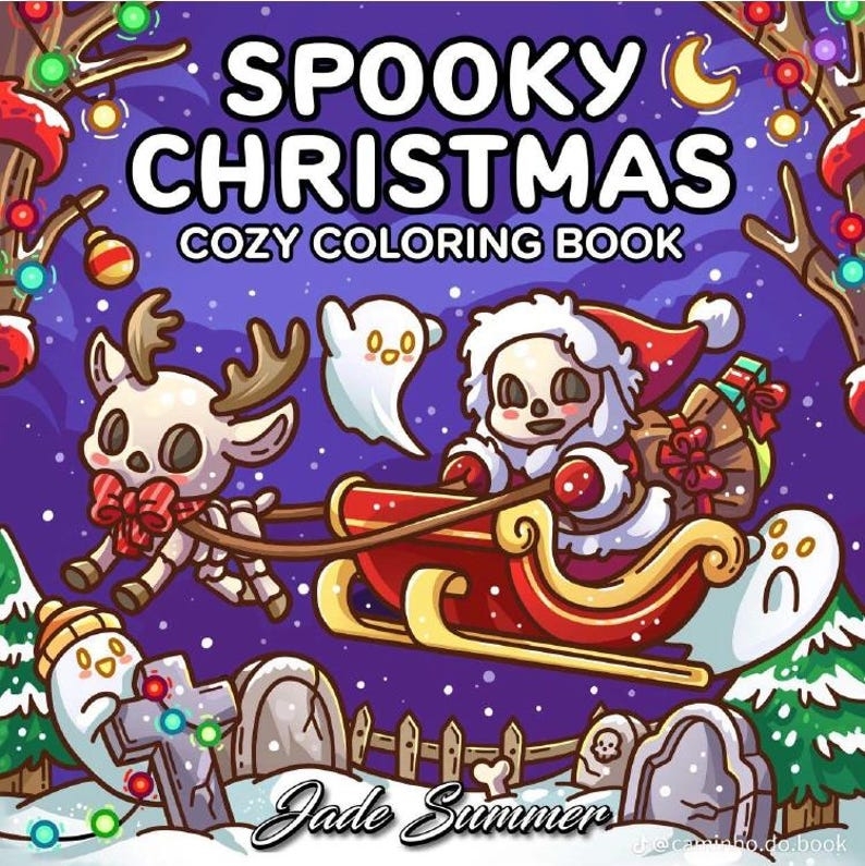 Livro para colorir de Natal e Halloween