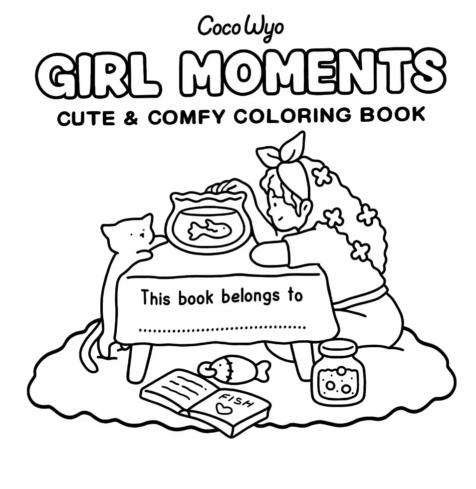 Girls Moments Coloring Book