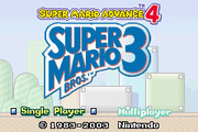 Super Mario Advance 4 Super Mario Bros. 3